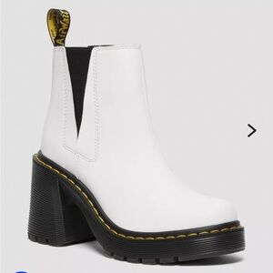 Dr. Martens White Heeled Boots Spence